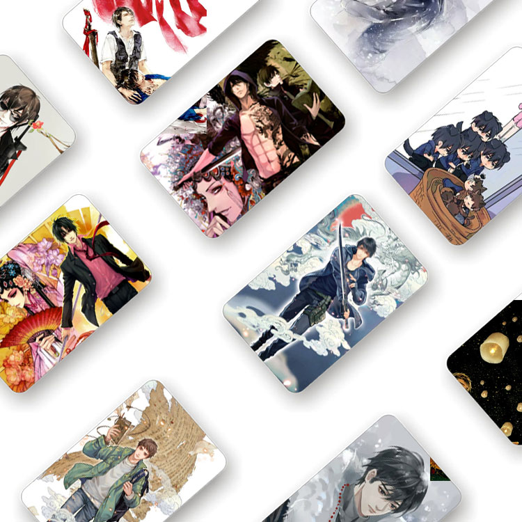 盗墓笔记张起灵吴邪解雨臣周边磨砂水晶卡贴交通卡饭卡贴纸可定制