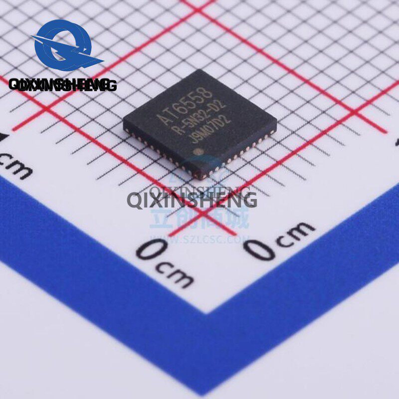 全新at6558r5n32at6558北斗gps双模定位模块芯片封装qfn40