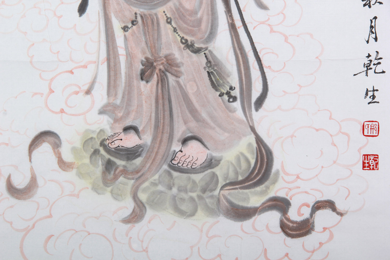 那乾生 著名人物画家 美协会员《南无观世音菩萨》