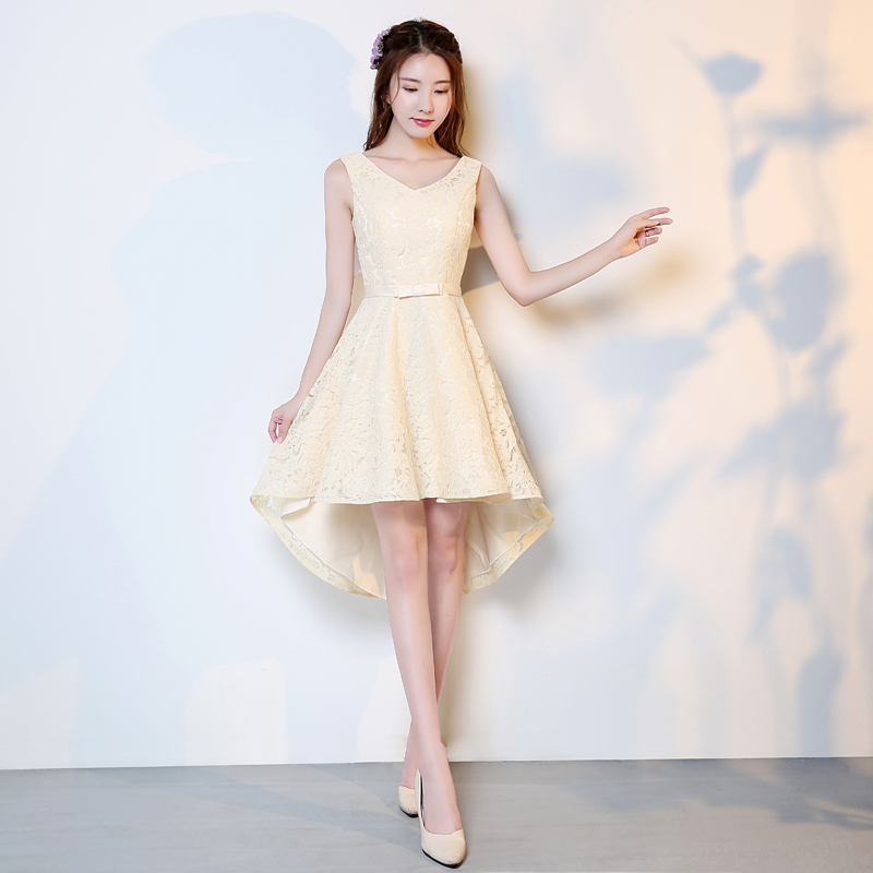 伴娘服拖尾2020新款姐妹团毕业小礼服连衣裙女韩式聚会宴会晚礼服|ruв категории Женская одежда, Cвадебные платья, платье/вечернее платье - от Buy2taobao.com для оказания профессиональной услуги покупки агента Taobao