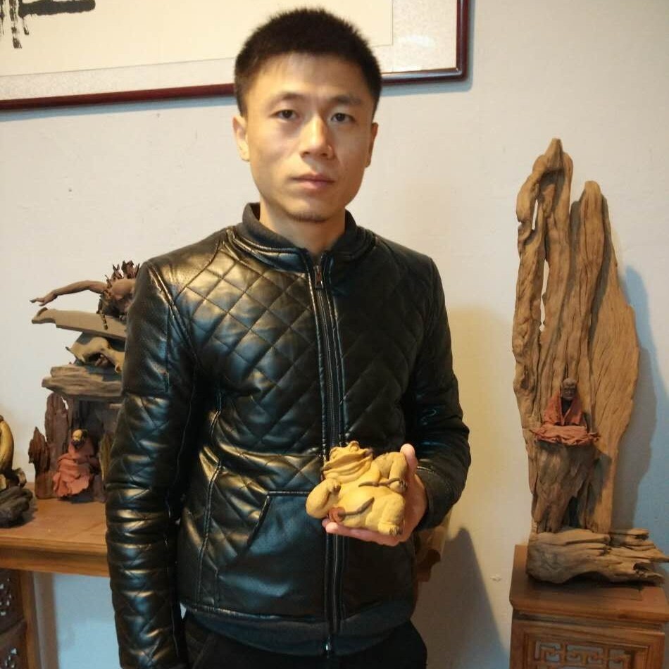 宜兴紫砂雕塑名家 魏丁丁 笑口常开 恭喜发财