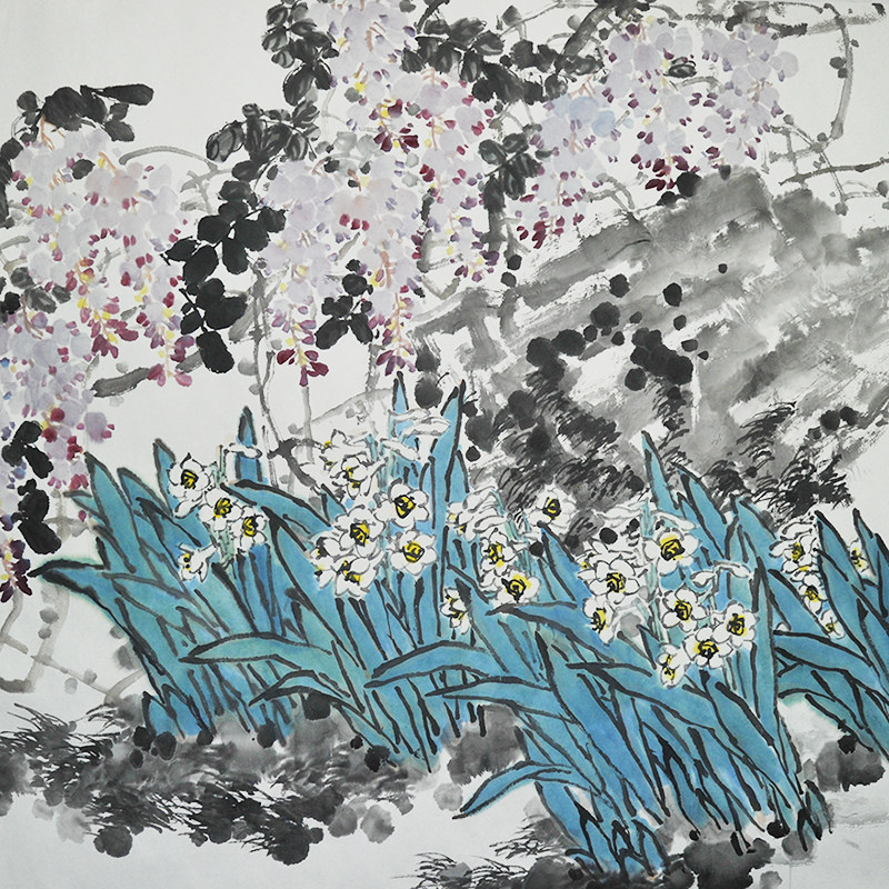 余国庆《迎春图》