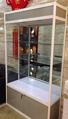 郑州优质钛合金展柜珠宝柜台烟酒展示柜台礼品展柜货柜展示架