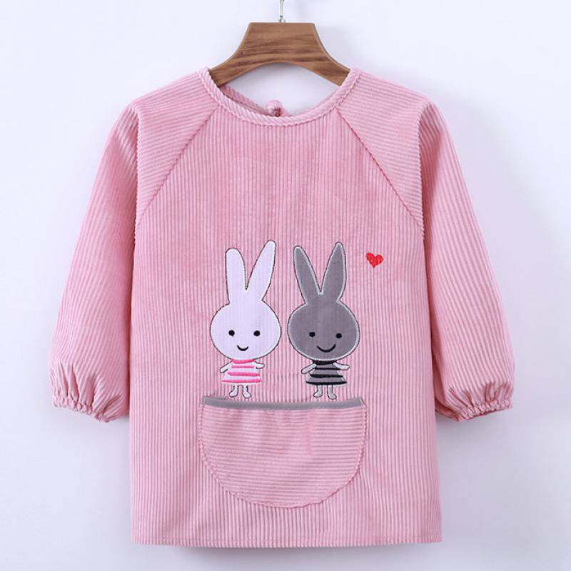 小孩吃饭护衣婴儿外穿倒褂秋冬罩衣儿童防水防脏宝宝长袖反穿围裙