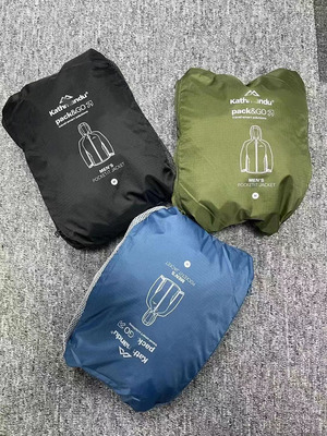 户外全压胶轻量薄款冲锋衣 防风防水连帽外套 徒步登山服单冲雨衣