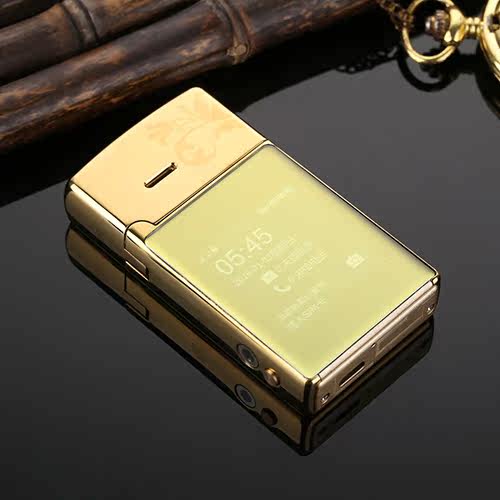 Smart lighter mobile phone USB charging metal touch screen mini phone
