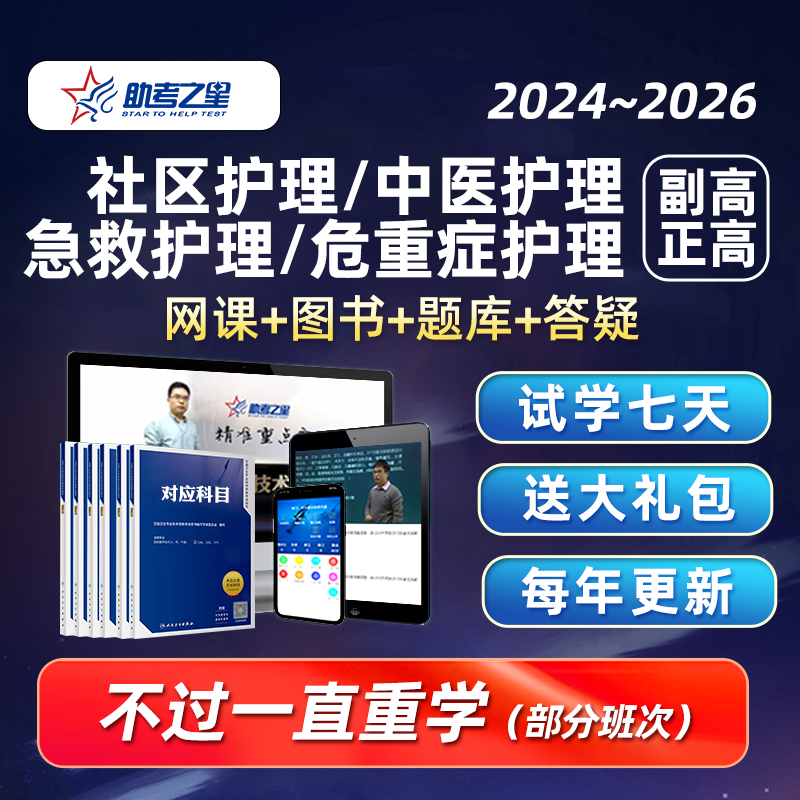 2024社区中医急救危重症护理学副