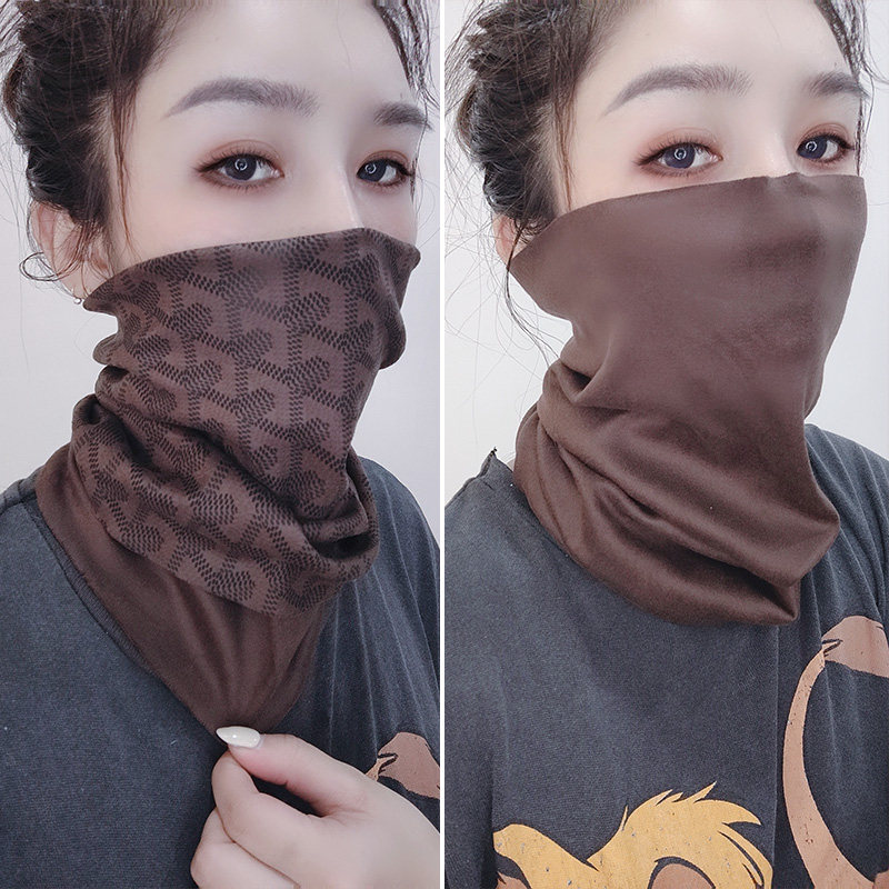 脖套帽子两用女