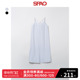 SPAO韩国同款2024年夏季新款女士时尚纯色吊带连衣裙SPOWE25W12