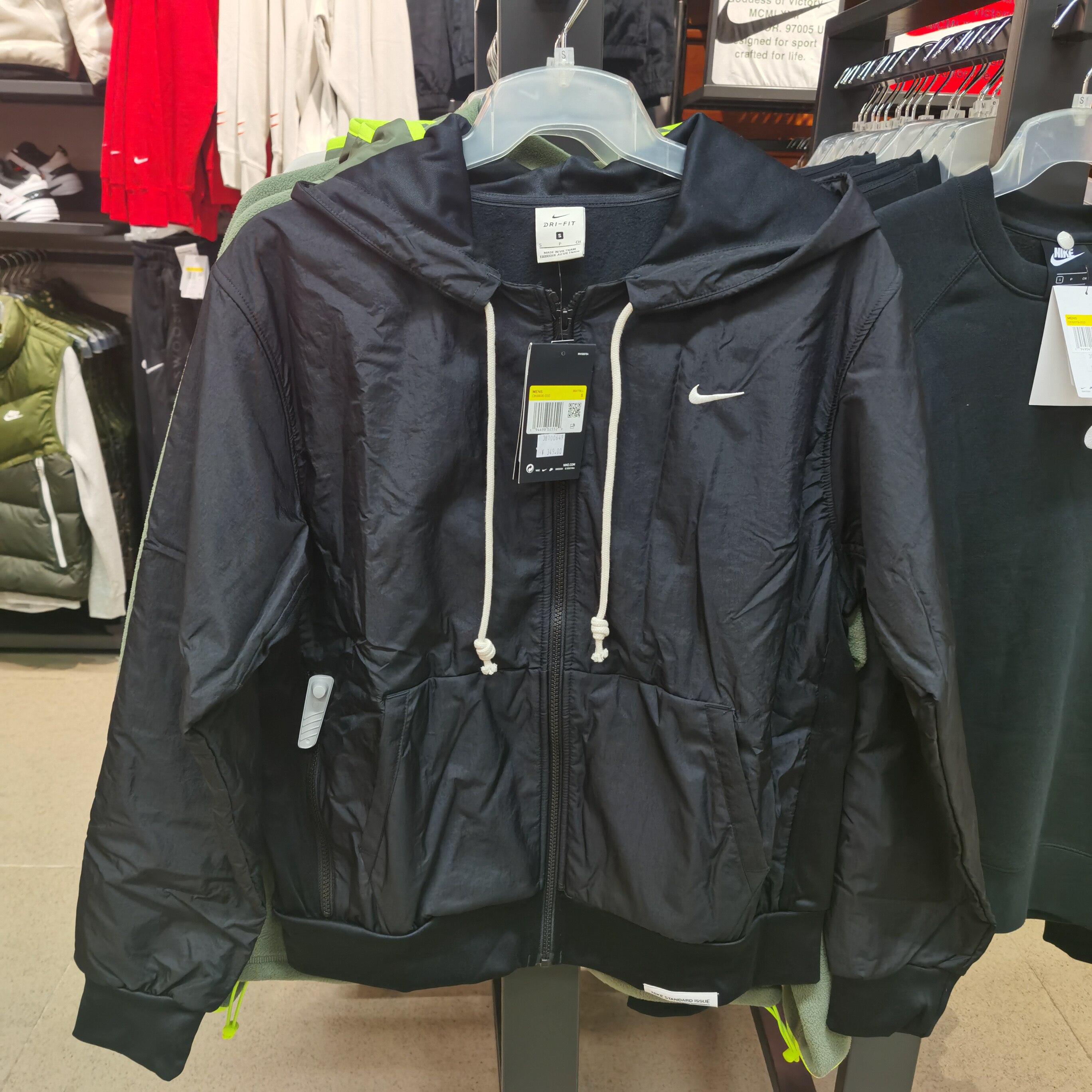 正品nike耐克外套男冬季加绒保暖运动防风衣连帽梭织夹克 ck6806