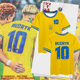 2024欧洲杯乌克兰队服足球衣服速干短袖T恤衫男女球迷服冰丝半袖