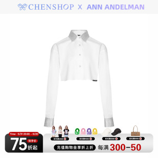 ANN ANDELMAN时尚白色长袖衬衫短薄款衬衣女CHENSHOP设计师买手店