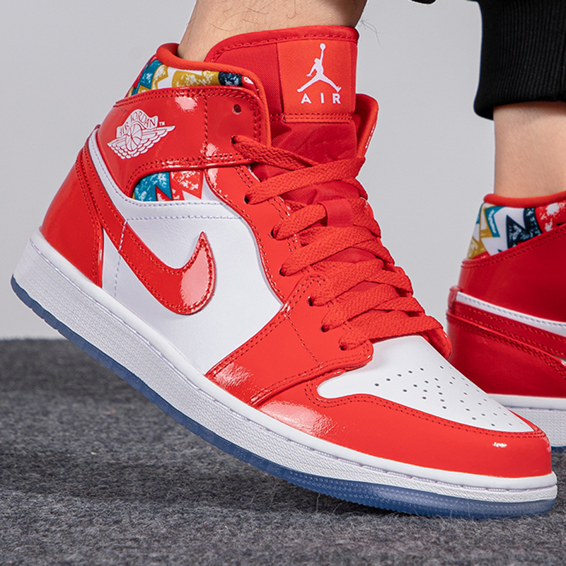 nike耐克正品airjordan1midaj1男子中帮休闲篮球鞋dc7294600