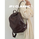 jpjclassic新款牛皮双肩包女大容量休闲旅游背包百搭电脑包潮