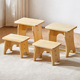 小木凳实木方凳家用客厅矮凳小板凳创意原木换鞋凳儿童成人茶几凳