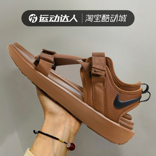 Nike耐克露趾凉鞋男鞋2023夏季新款魔术贴运动鞋轻便沙滩鞋DJ6605