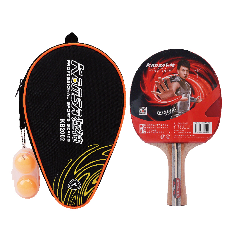 Genuine mad god KS2002 Award Table tennis racket Two-sided Anti-adhesive Long handle Horizontal position Racquet cover 2in the Sports/Yoga/Fitness/Fans supplies , Table tennis , Finished tennis racket category - from Buy2taobao.com to provide professional Taobao agent buy service
