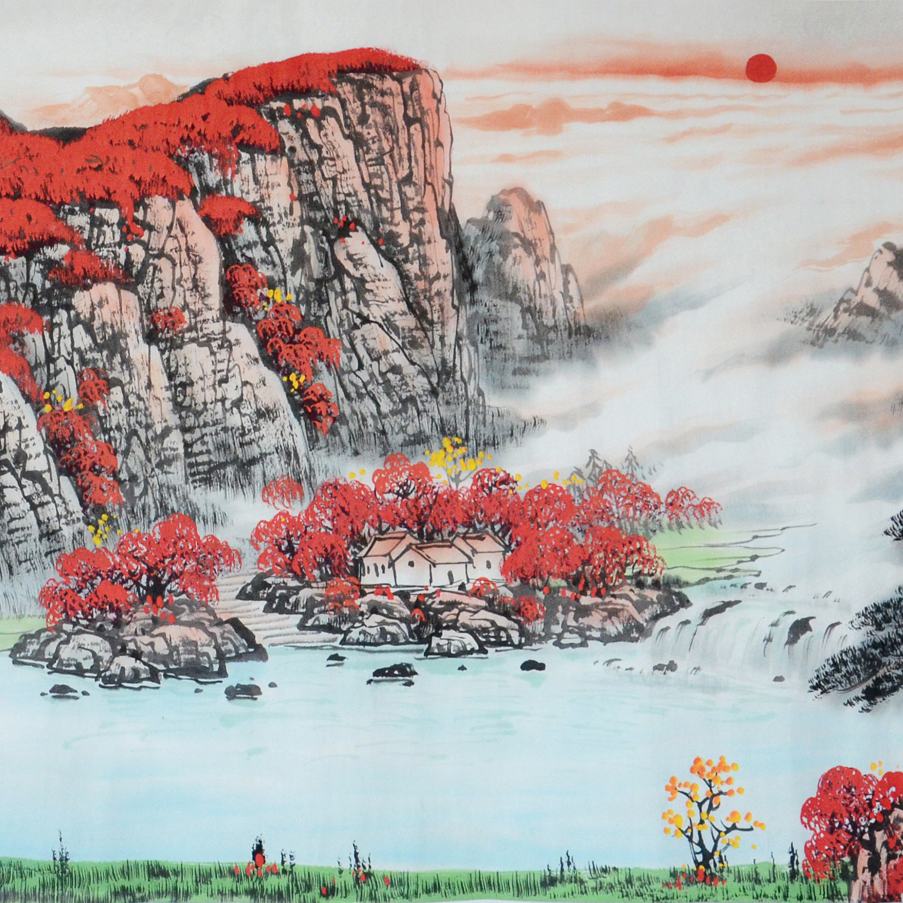 匿名拍卖《鸿运时来》国画山水