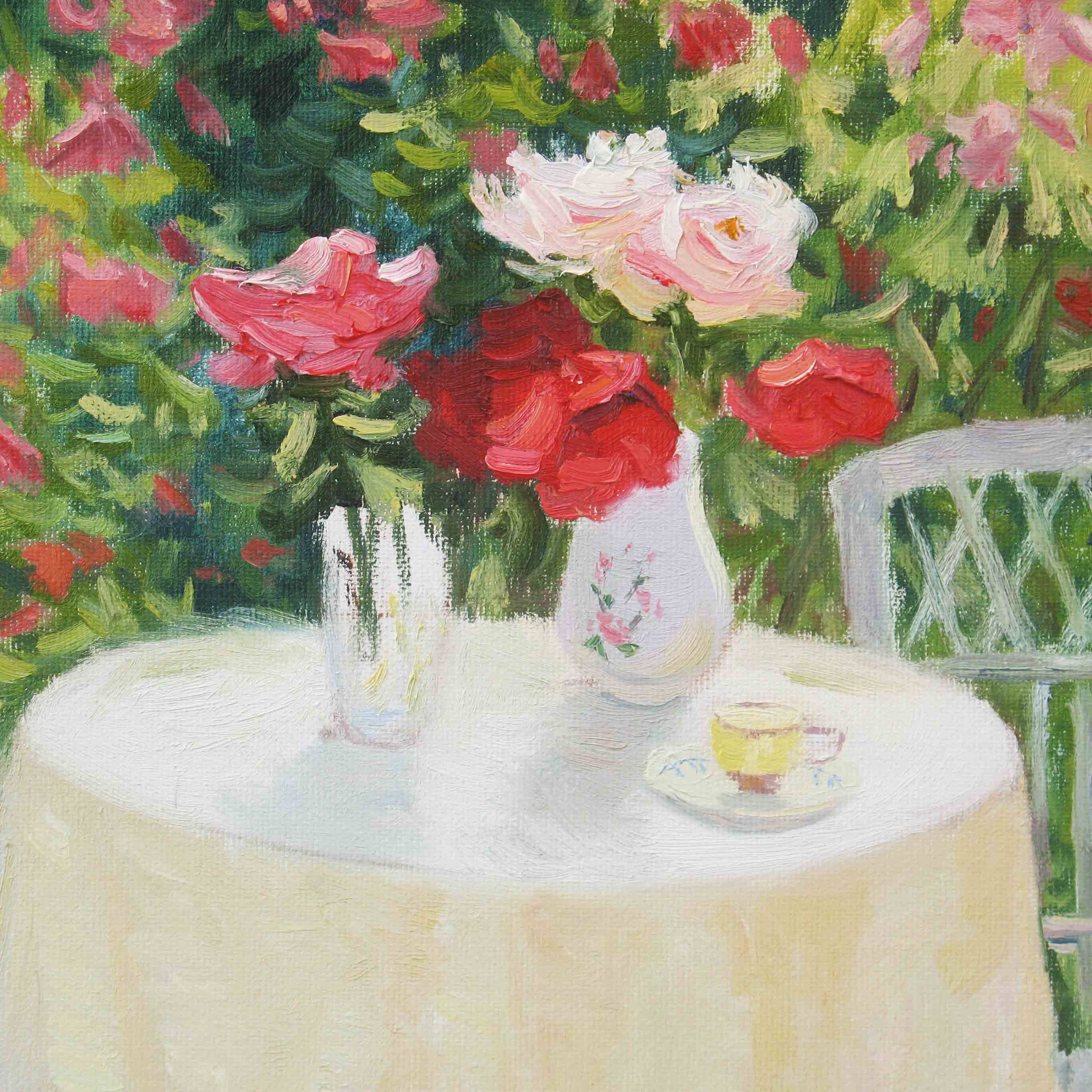 任克涛 《下午茶》 布面油画