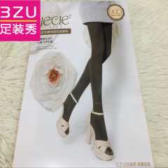 3ZU足装秀正品春秋款天鹅绒立体提花连裤袜74017-4