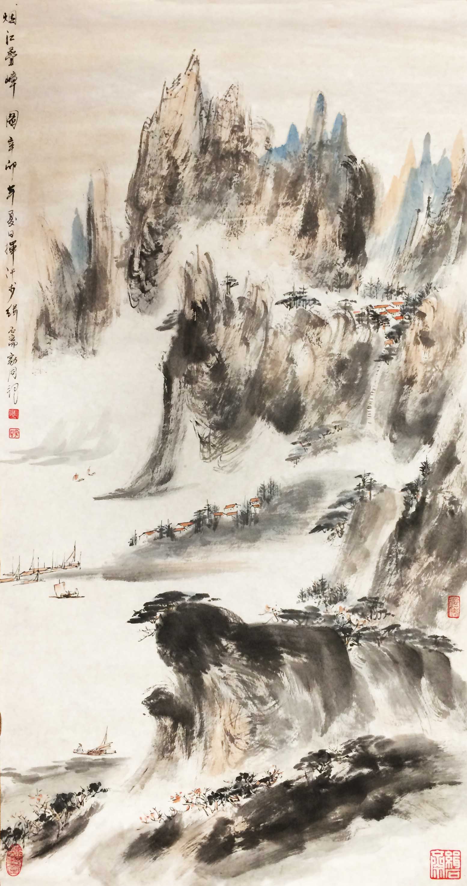 带拍卖纪录 裴家同《烟江叠嶂图 已故中美协会员