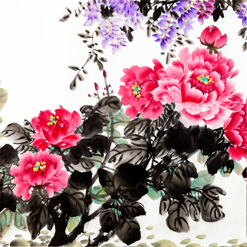 丁玲《紫气东来》陕西美协会员 长安画坛实力派画家 1278