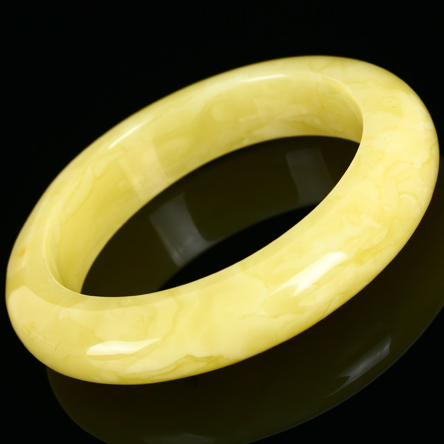 24.33克【罕见臻藏】精品珍稀罕有白花蜜蜜蜡手镯