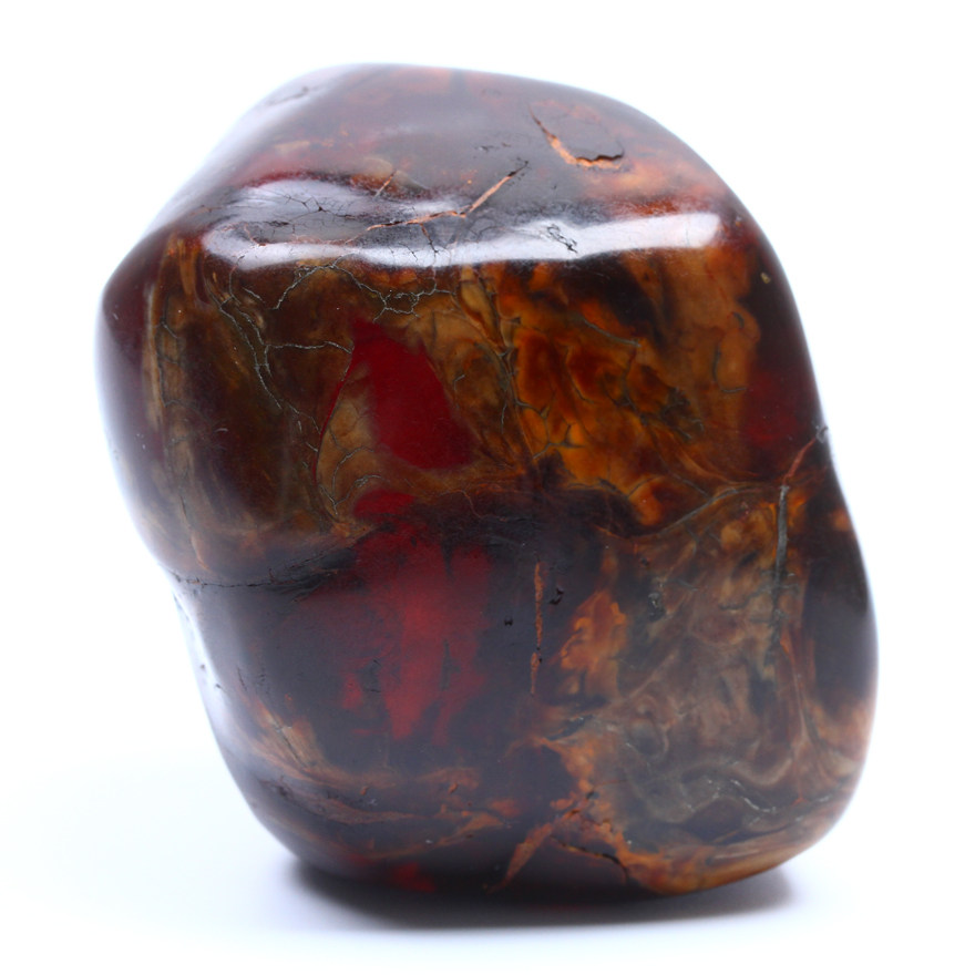 89.23克 稀有根珀琥珀原石 强荧光