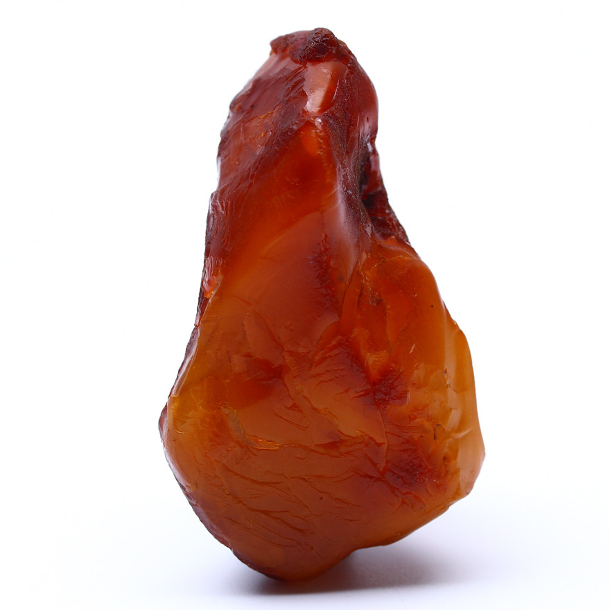 24.12 强荧光【满肉颜色超好】红皮琥珀原石 保存了原生态之美