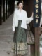 中国风马面裙套装女日常通勤秋冬季新款高级感气质中式女装三件套