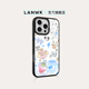 「拓麻歌子」LANWK 适用iPhone16/15promax苹果手机壳好看高级新款14/13pro卡通12plus玻璃女磁吸防摔保护套