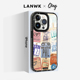 LANWK适用于苹果14promax手机壳新款磁吸iphone14pro防摔保护套硅胶软框13pro潮个性玻璃壳手机配件周游日记