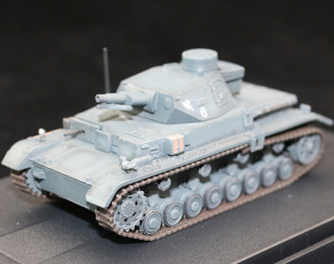 panzerkampf 1/72 二战德国陆军iv四号坦克6# 合金成品战车模型