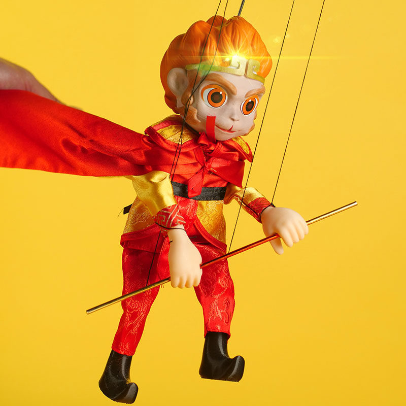 (今日10折)非遗提线木偶齐天大圣孙悟空幼儿园道具人偶真假美猴王新年