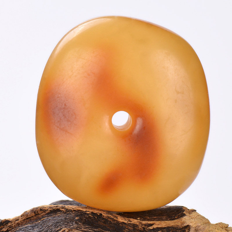 顶级天然蜜蜡老蜜蜡 10g 蜜蜡珠 复古橙色 天然流纹 h0456