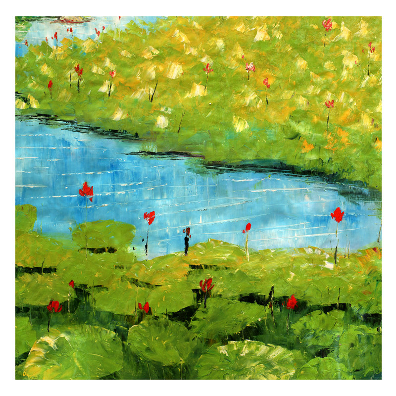 【双十二】李柏林《白洋淀印象》巨幅油画