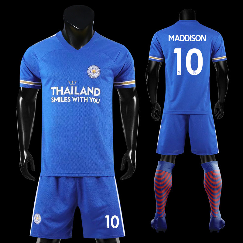 莱斯特城球衣9号瓦尔迪主客场比赛运动训练服足球服套装男女定制