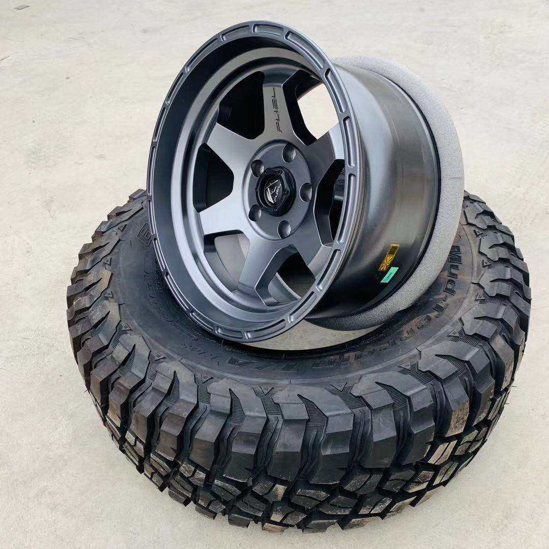 美国fuel d665牧马人jl越野轮毂 霸道lc150 h9 憾路者 fj改装