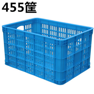 455塑料筐框周转箱蔬菜水果箩筐鸡蛋框子长方形B3筐子485*345*265