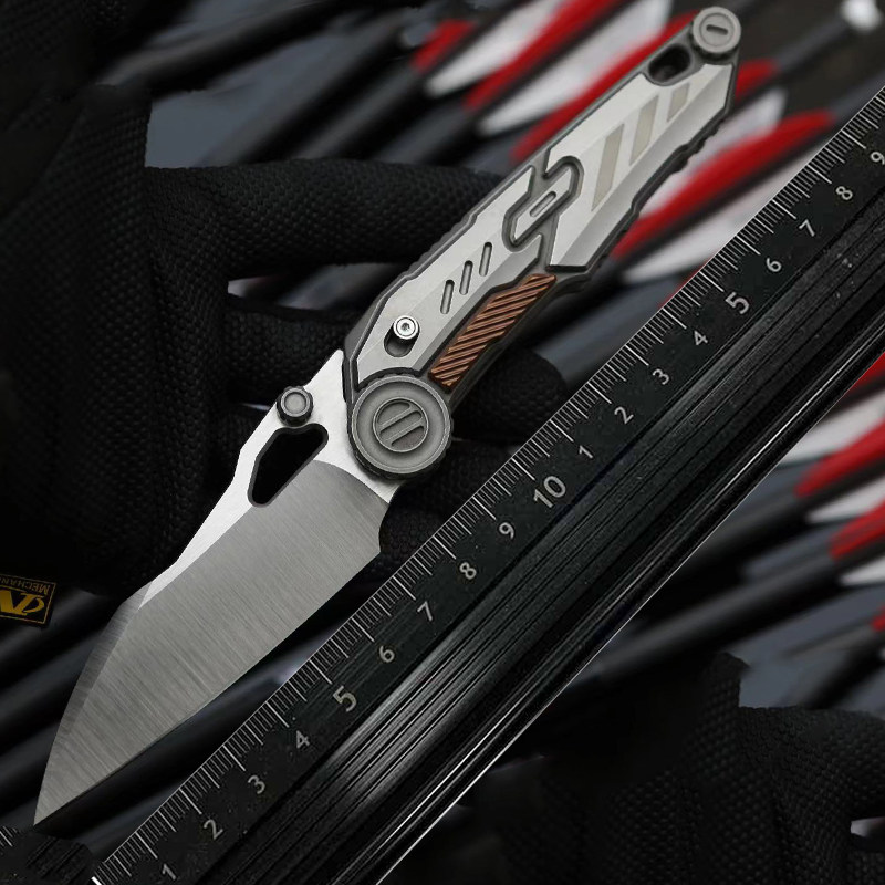 noc 鬼胄钛合金折刀edc多功能m390高硬度粉末钢折叠户外重型折刀