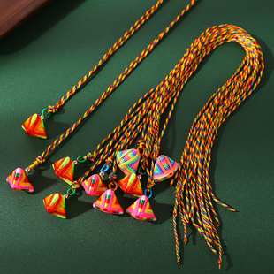端午节五彩绳创意diy手工编织挂件手链小学生活动儿童全班小礼品