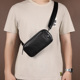 真皮胸包手机小挎包男士斜挎包便携小包多功能头层牛皮腰包小背包