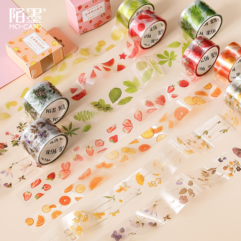 Mo Mo transparent PET tape Fruit Story fresh Summer fruit Flowers Green plant PDA decorate DIY Stickersin the Electronic Dictionary/Electronic paper book/Stationery , Adhesive Supplies , Tape/Tape/Strips category - from Buy2taobao.com to provide professional Taobao agent buy service