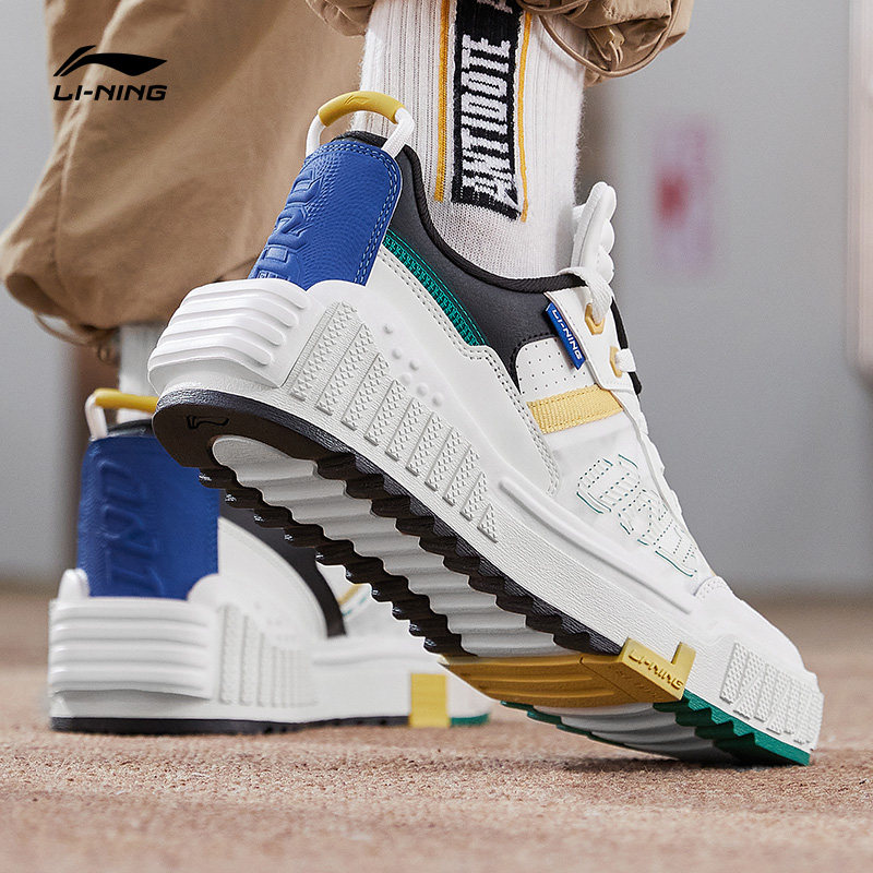 李宁板鞋男夏季透气运动休闲鞋2023新款惟吾pro001启程传奇板鞋男