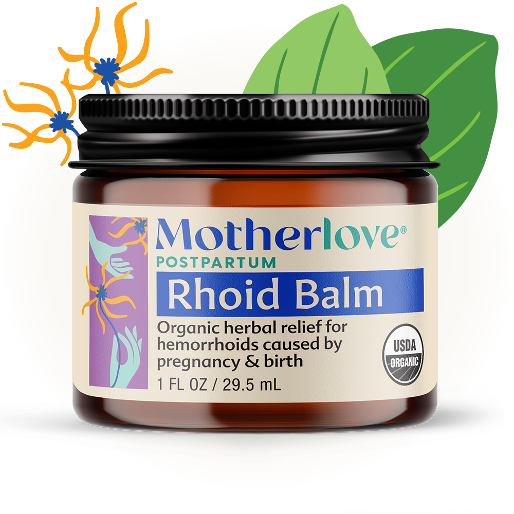 现货美国Motherlove Rhoid Balm孕妇天然有机消痔膏 减轻症状30ML