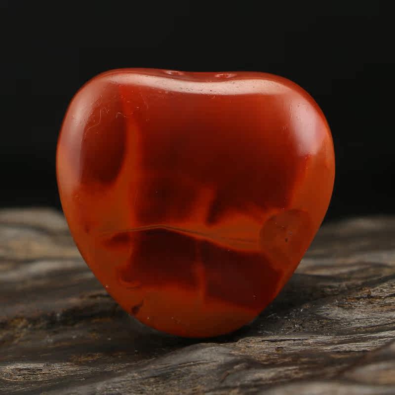 玉雕名家李春晖作品 20克 四川南红玛瑙永结同心挂件【玖品缘】