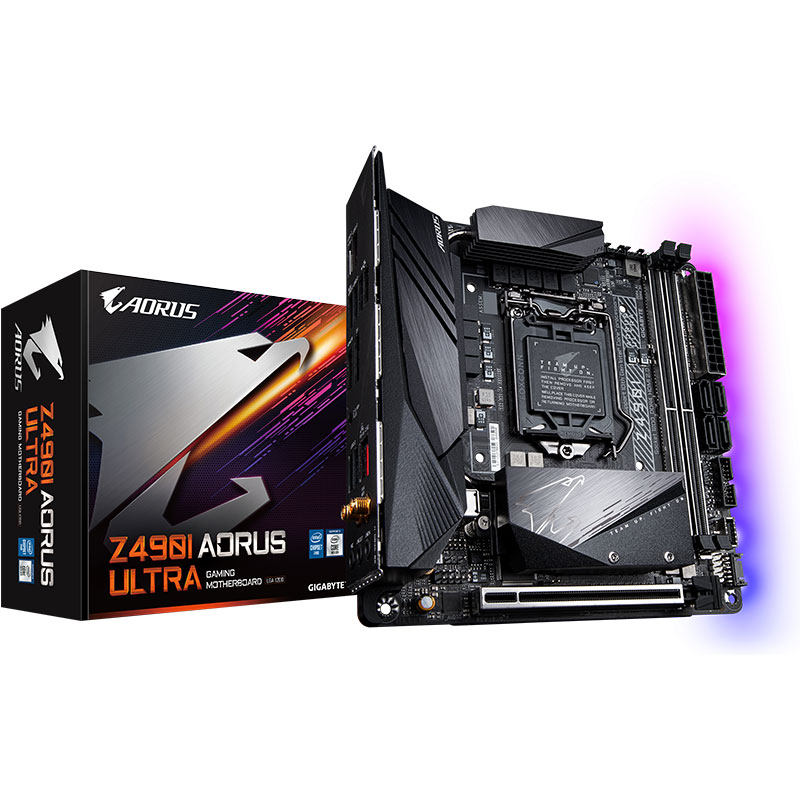 微星z490i aorus ultra unify z490-i gaming itx迷你主板