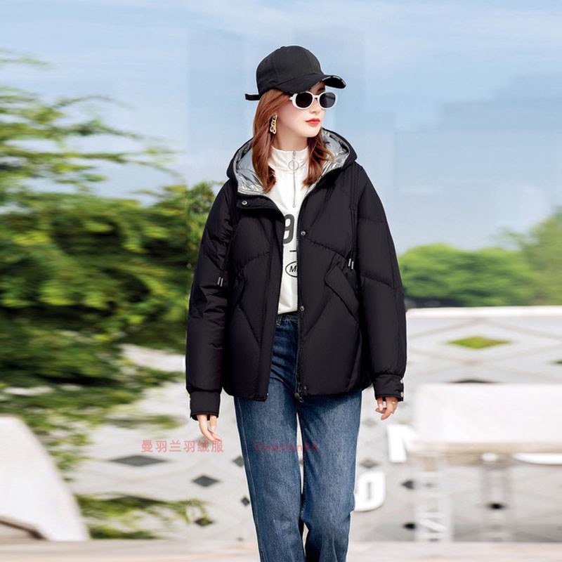 半成品羽绒服女2021年新款
