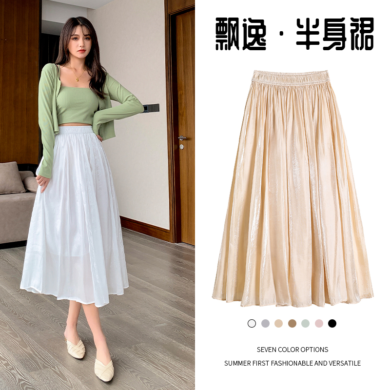 半身纱裙女夏季白色小个子仙女风显瘦高腰蛋糕裙子新款|ruв категории Женская одежда, юбка - от Buy2taobao.com для оказания профессиональной услуги покупки агента Taobao