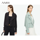 Amii工装外套女2024年新款外搭开衫长袖夹克上衣风衣女款春秋短款